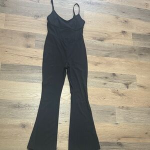 Joy Lab Black Flare One Piece Jumpsuit